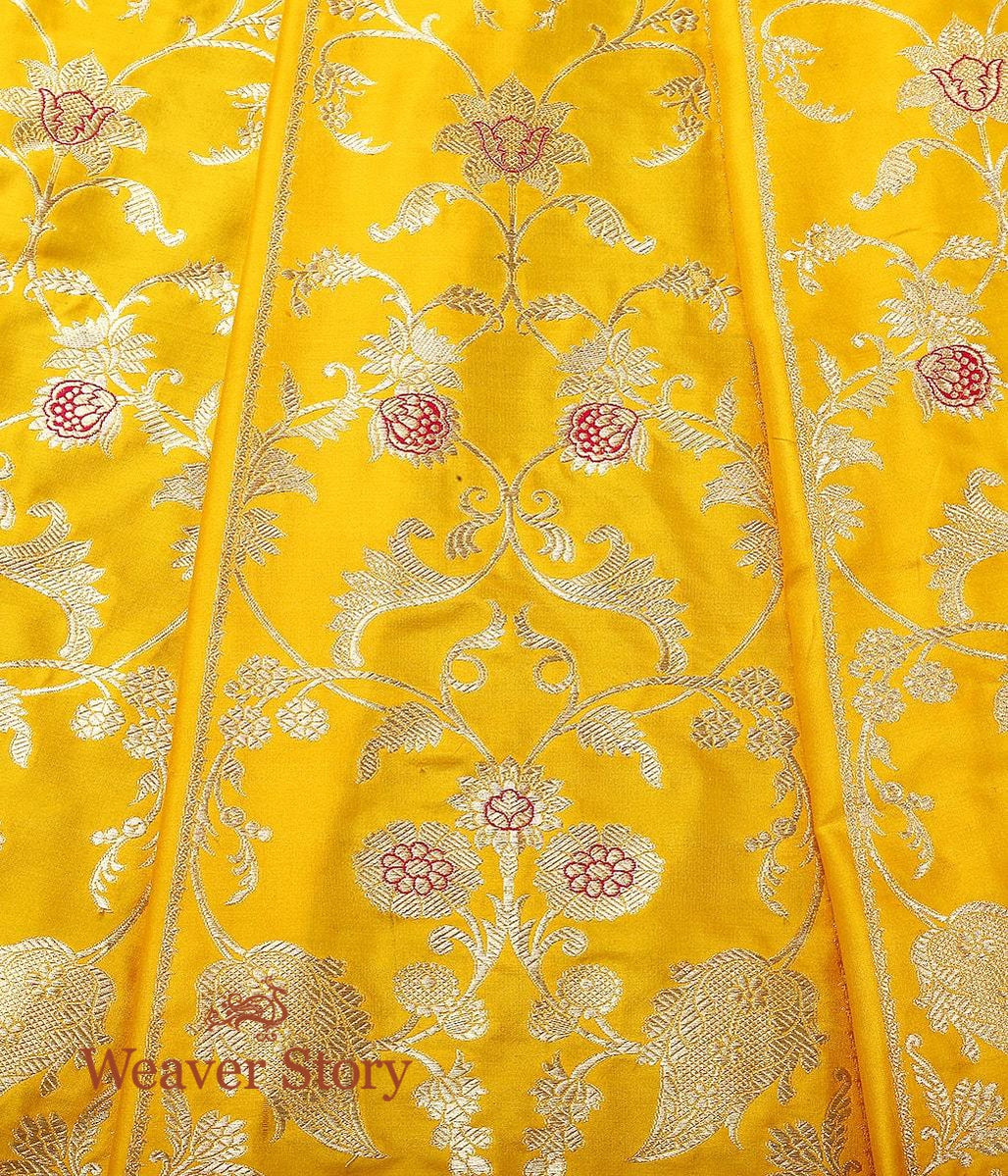 Handloom_Yellow_Banarasi_Kadhwa_Lehenga_with_Pink_Meenakari_WeaverStory_04