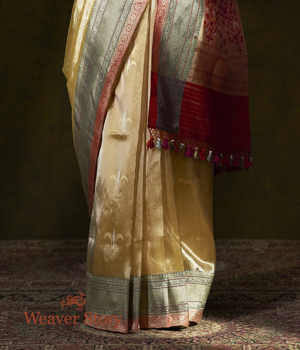Handwoven_Gold_Tissue_Silk_Banarasi_Saree_with_Meenakari_Motifs_WeaverStory_04