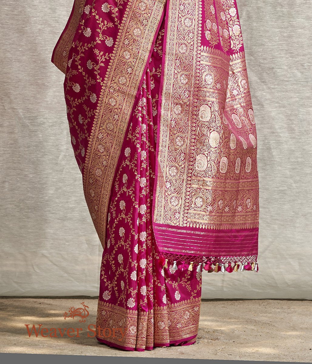 Handwoven_Pink_Sona_Rupa_Kadhwa_Jangla_Saree_with_All_Over_Floral_Weave_WeaverStory_04
