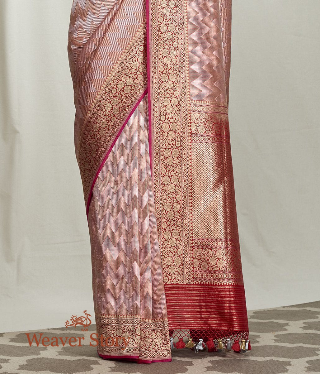 Handwoven_Red_and_Gold_Zari_Kimkhab_Saree_with_Kadhwa_Border_WeaverStory_04