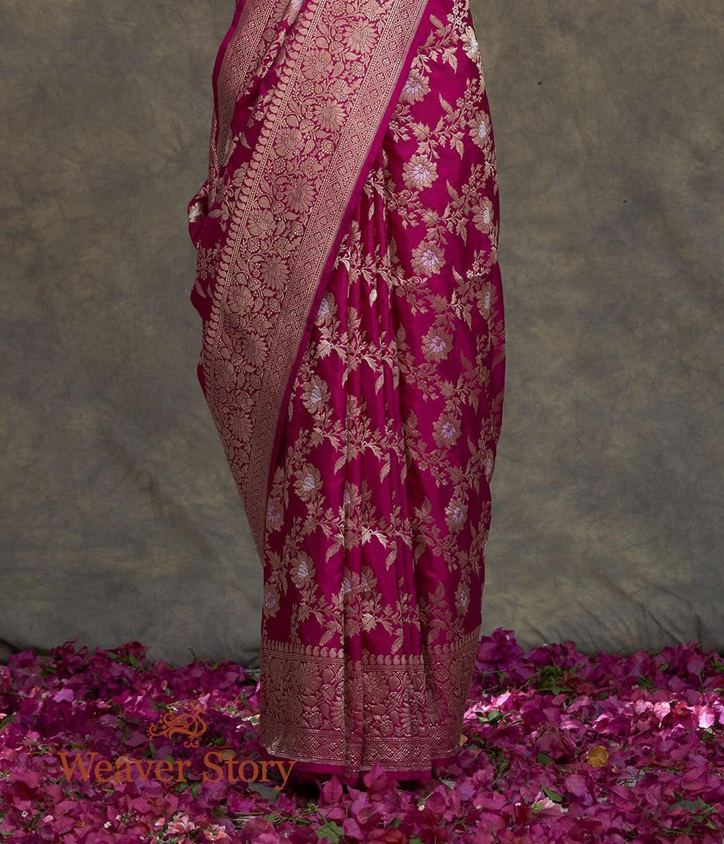 Handwoven_Rani_Pink_Anaar_Jangla_Saree_WeaverStory_04