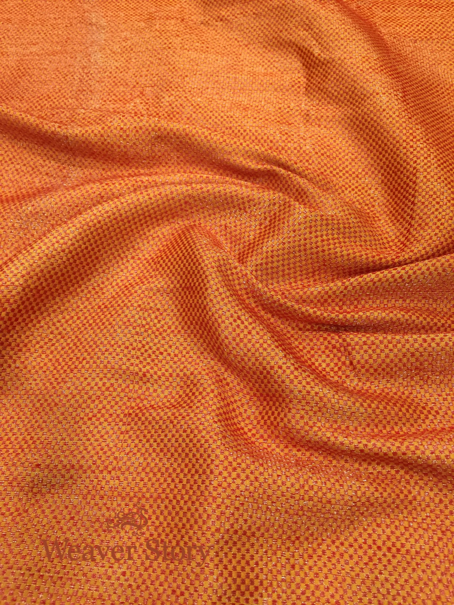 Handloom_Mustard_and_Red_copper_zari_banarasi_Lehenga_with_Meenakari_WeaverStory_05