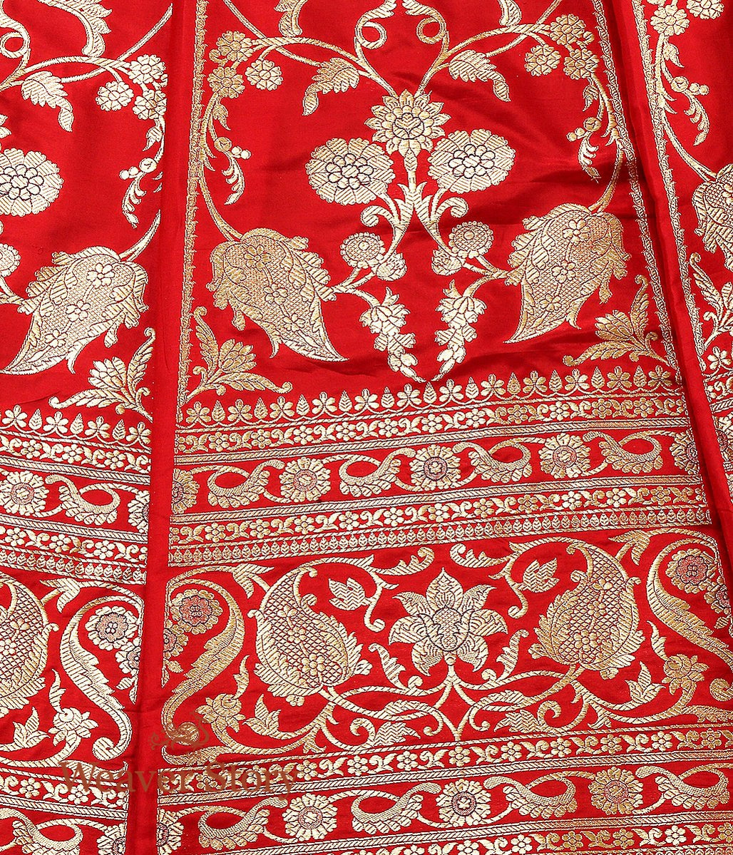 Handloom_Red_Banarasi_Lehenga_with_Meenakari_work_WeaverStory_04
