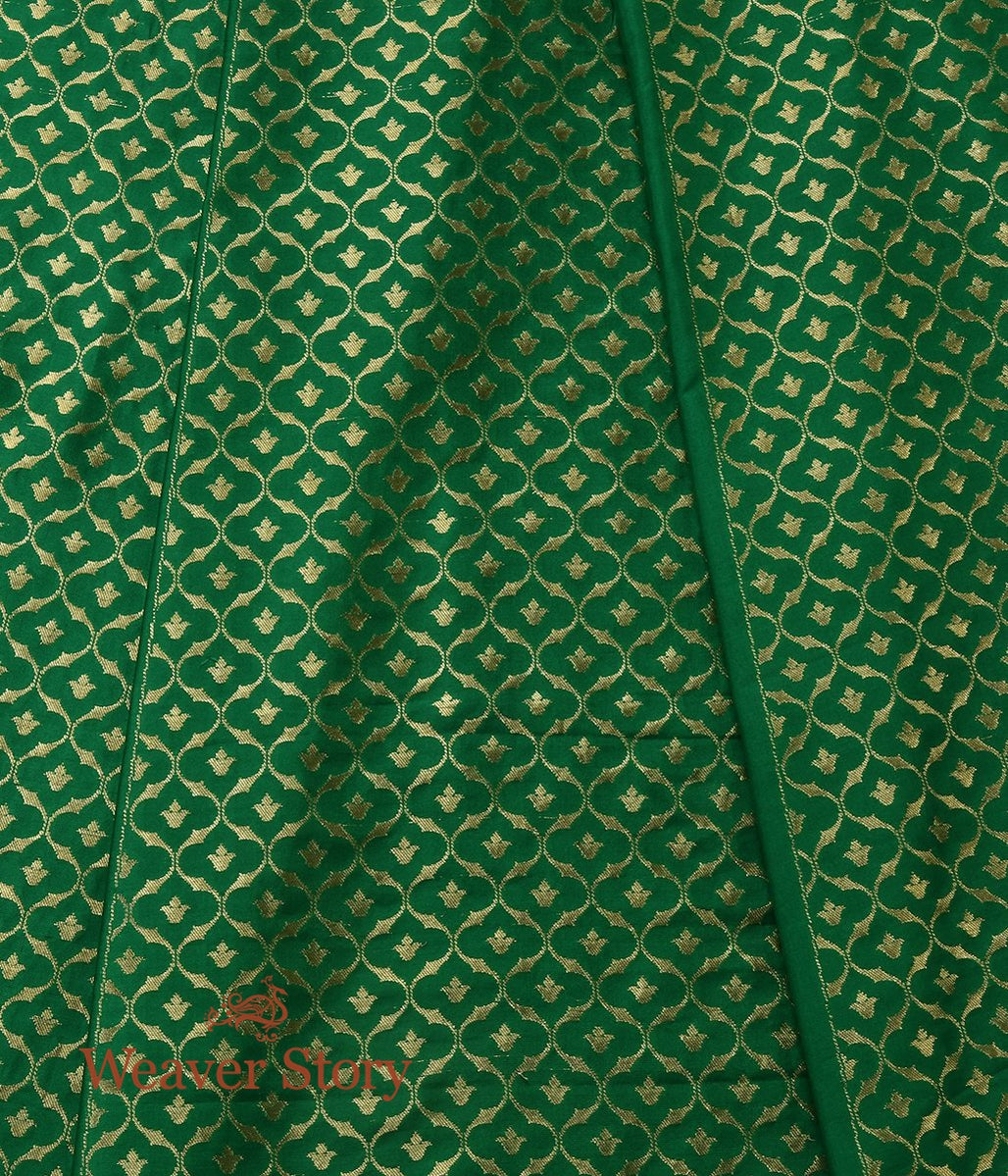 Handloom_Green_Cutwork_Kalidar_Jaal_Katan_Silk_Banarasi_Lehenga_WeaverStory_04