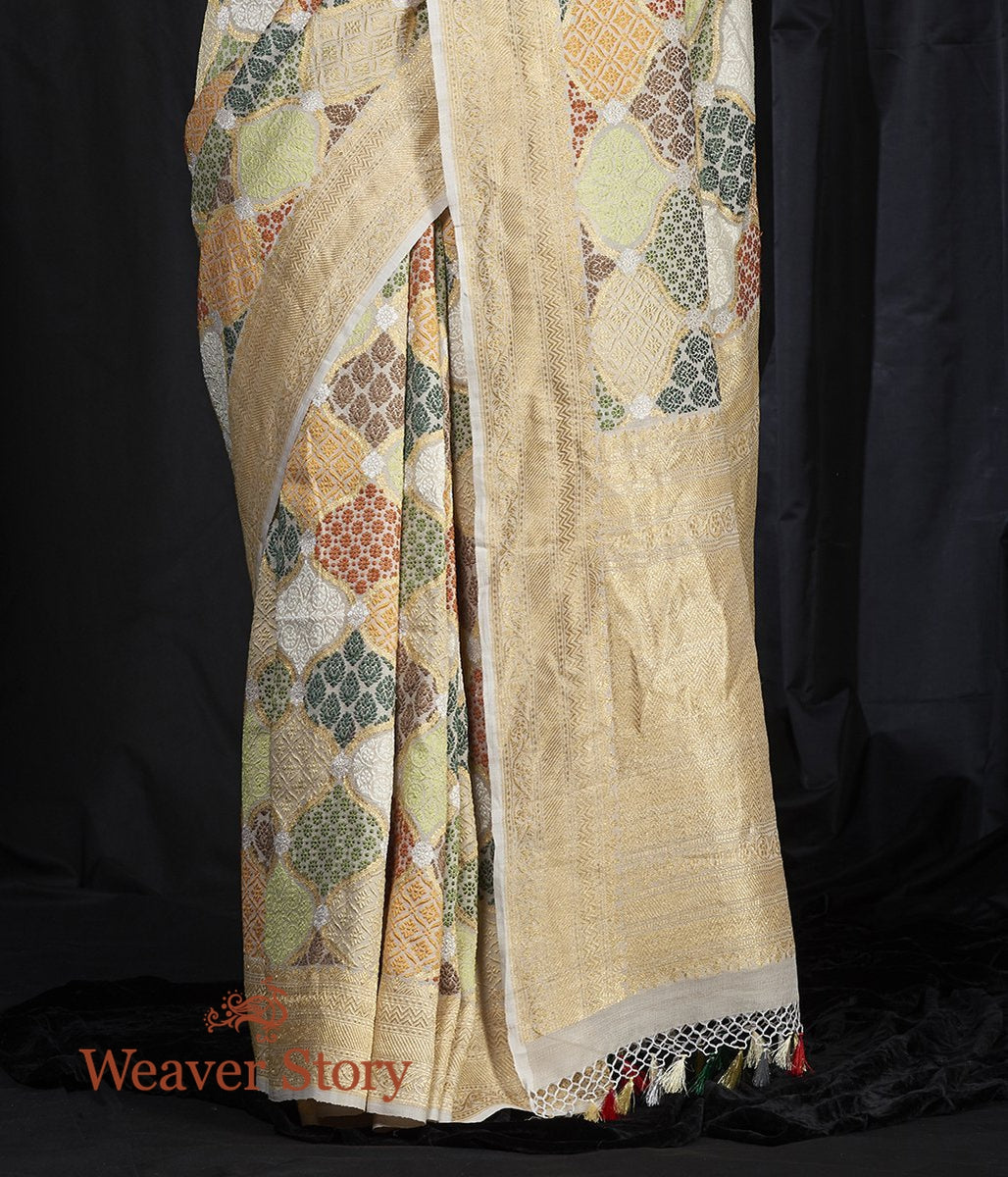 Handwoven_Tusser_Heavy_Meenakari_Jangla_Saree_WeaverStory_04