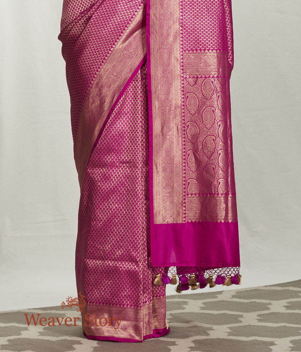 Handwoven_Purple_Zari_Tanchoi_Saree_with_Small_Paisley_WeaverStory_04