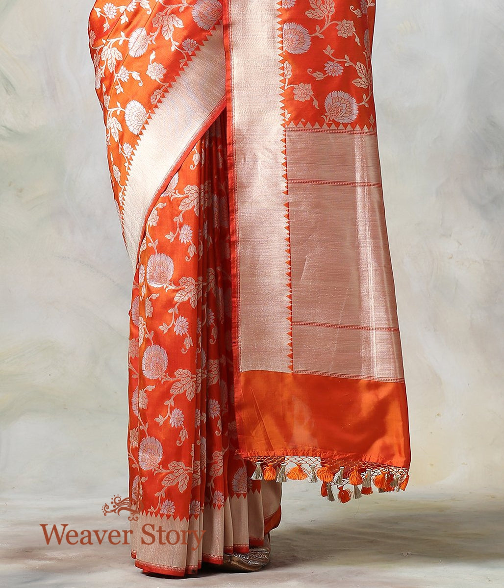Handwoven_Orange_Sona_Rupa_Cutwork_Jaal_Saree_WeaverStory_04