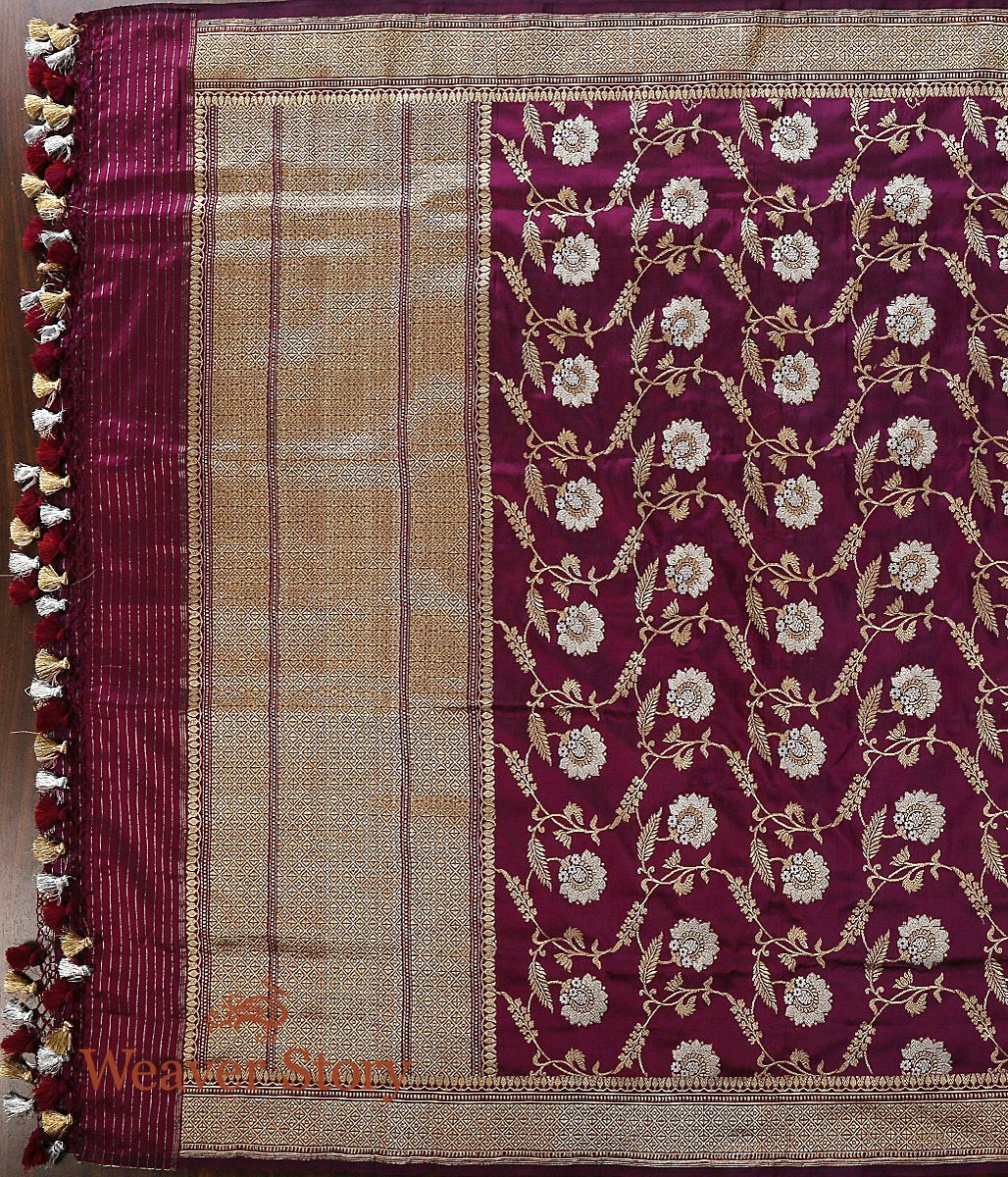 Handloom_Purple_Sona_Rupa_Kadhwa_Jangla_Dupatta_WeaverStory_04