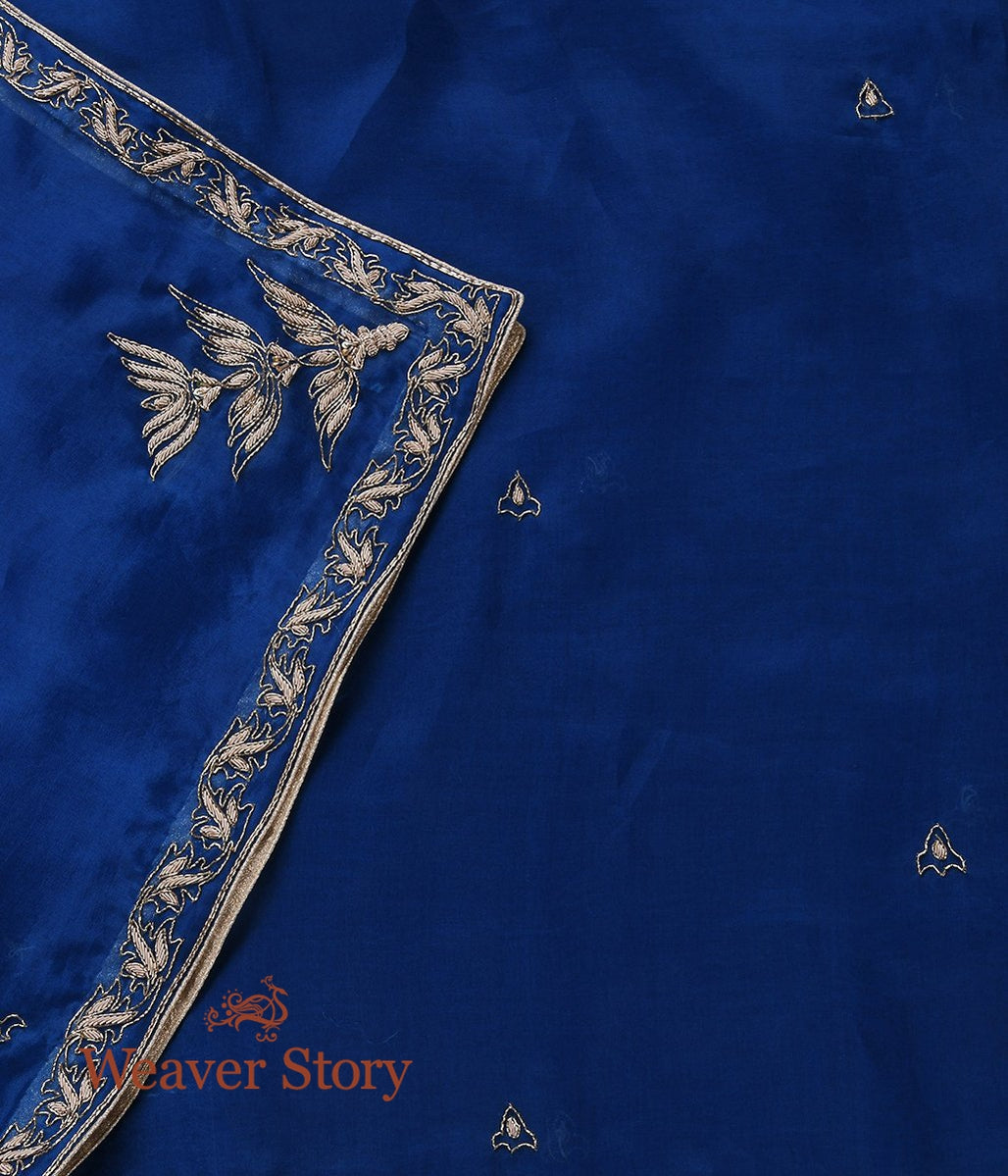 Blue_zardozi_dupatta_with_Leaf_Border_and_Konia_WeaverStory_04