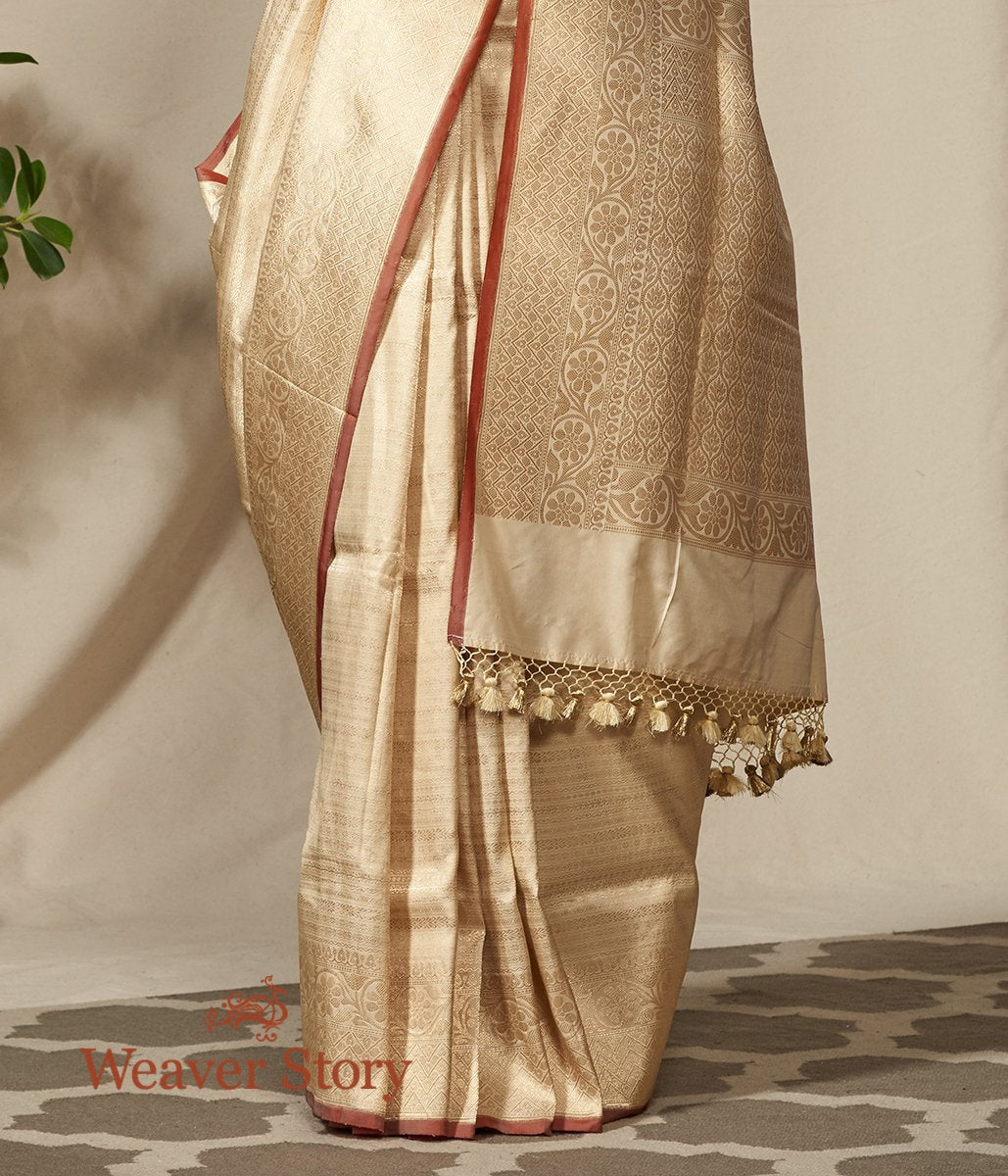 Handloom_Cream_and_Gold_Banarasi_Kimkhab_Saree_WeaverStory_04