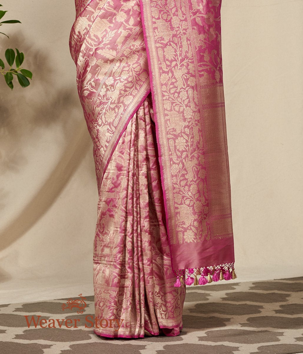 Handwoven_Soft_Pink_Banarasi_Shikargah_Saree_WeaverStory_04