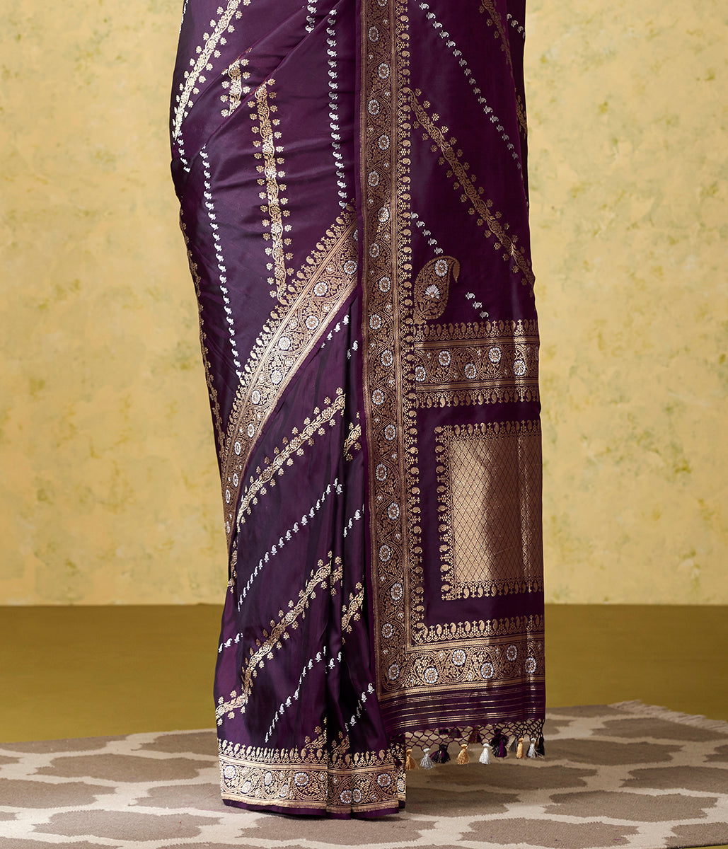 Handwoven_Purple_Aada_Jangla_with_Gold_and_Silver_Zari_WeaverStory_04