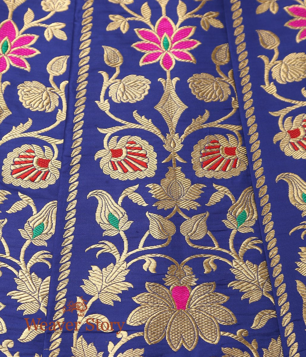 Blue_Handloom_Kadhwa_Banarasi_Lehenga_with_Meenakari_WeaverStory_04