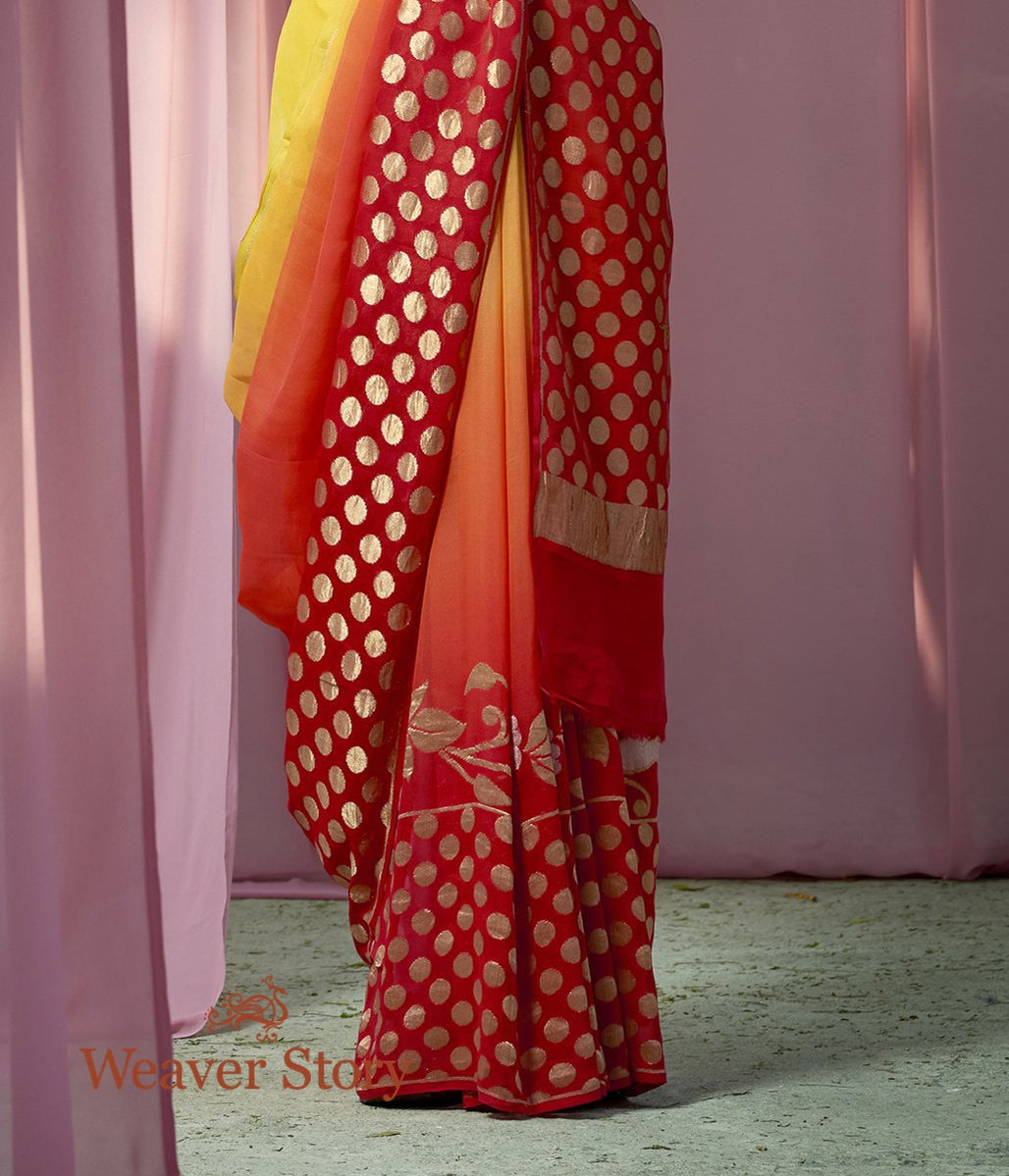 Handwoven_Red_Yellow_Sona_Rupa_Georgette_Saree_WeaverStory_04