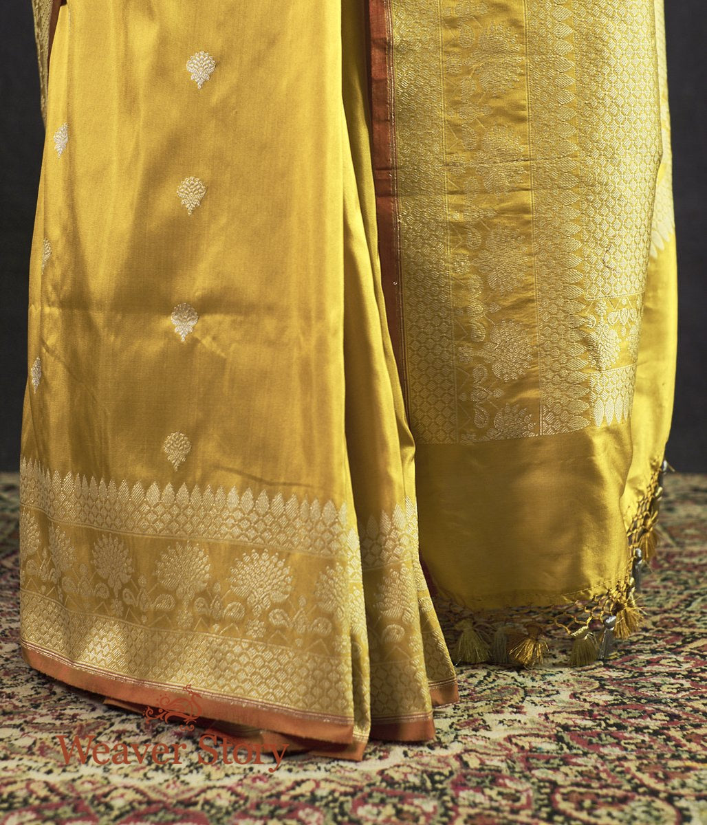 Handwoven_Mustard_Kadhwa_Booti_Saree_WeaverStory_04