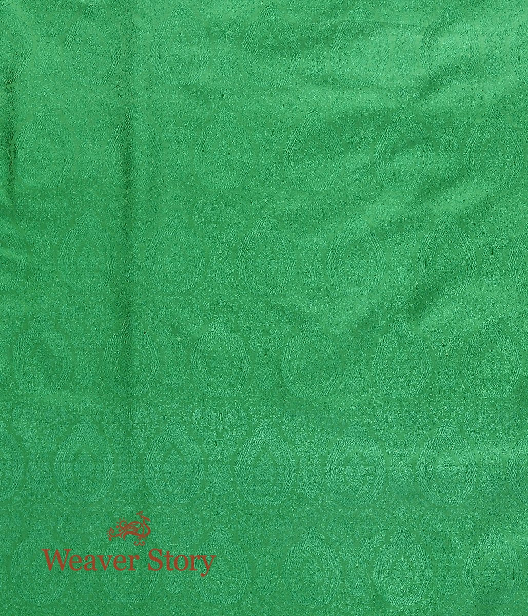 Handloom_Green_Self_Tanchoi_Fabric_WeaverStory_04