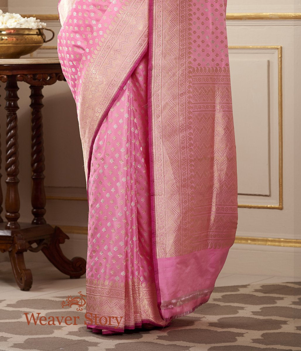 Handloom_Pink_Banarasi_Jangla_with_all_over_Booti_Woven_in_Silver_Zari_WeaverStory_04