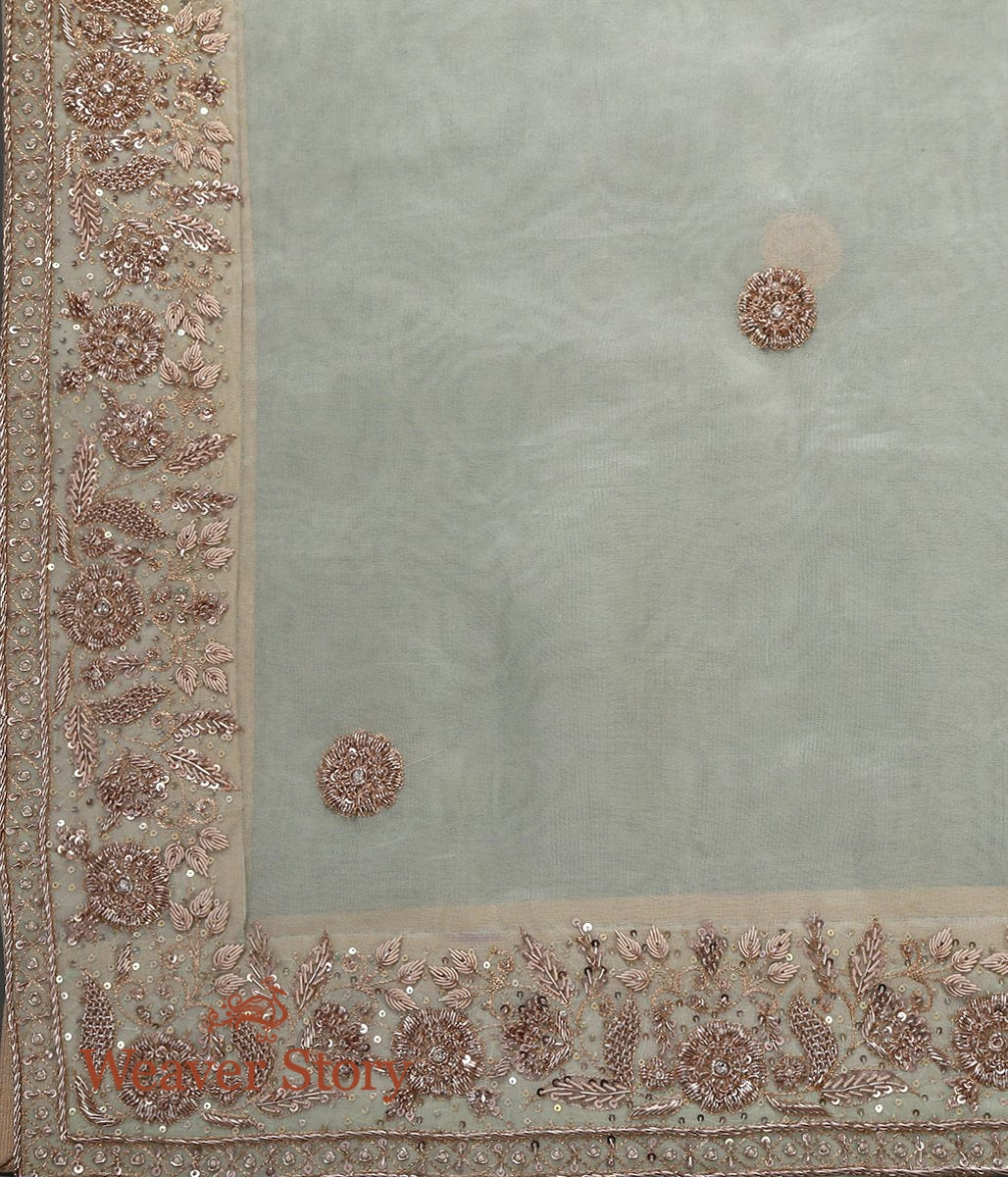 Ice_Blue_Zardozi_Work_Organza_Dupatta_with_Floral_Border_WeaverStory_04