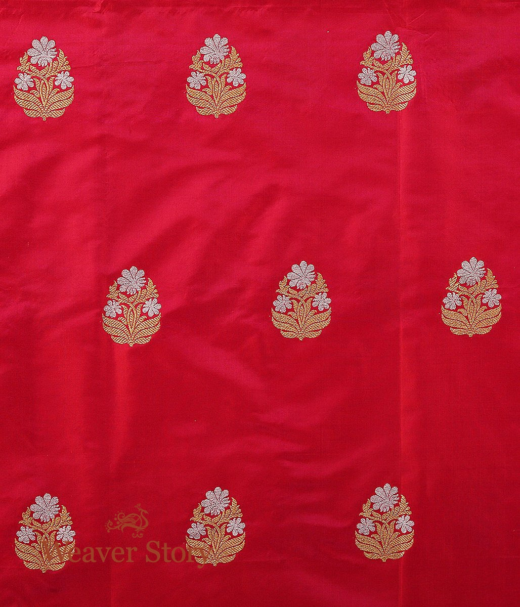 Handloom_Pink_Kadhwa_Booti_Fabric_WeaverStory_04