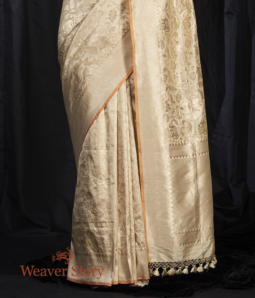 Handwoven_Beige_Cutwork_Shikargah_Saree_WeaverStory_04