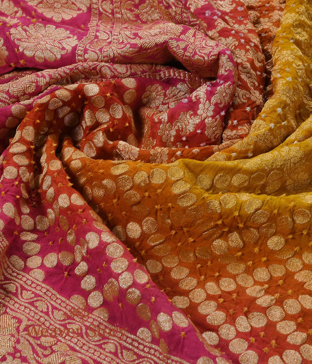 Handloom_Yellow_Bandhej_Dupatta_WeaverStory_04