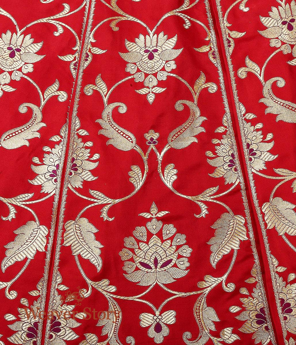 Handloom_Red_Banarasi_Lehenga_with_Purple_Meenakari_WeaverStory_04