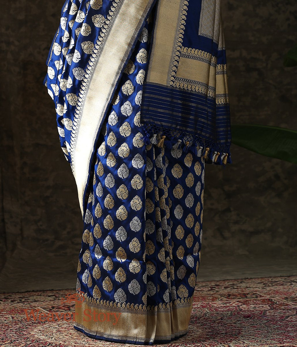 Handloom_Blue_Sona_Rupa_Bootidar_Jangla_Saree_WeaverStory_04