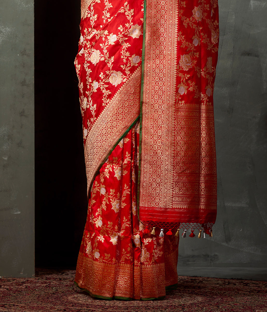 Handwoven_Red_Kadhwa_Jangla_Saree_WeaverStory_04