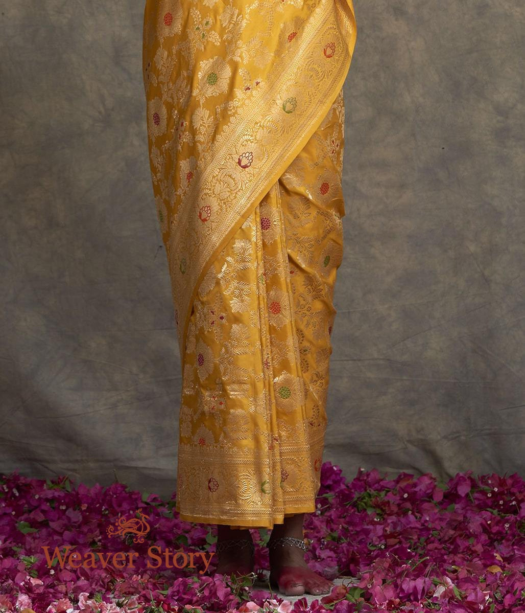 Handwoven_Mustard_Sona_Rupa_Meenakari_Jangla_Saree_WeaverStory_04