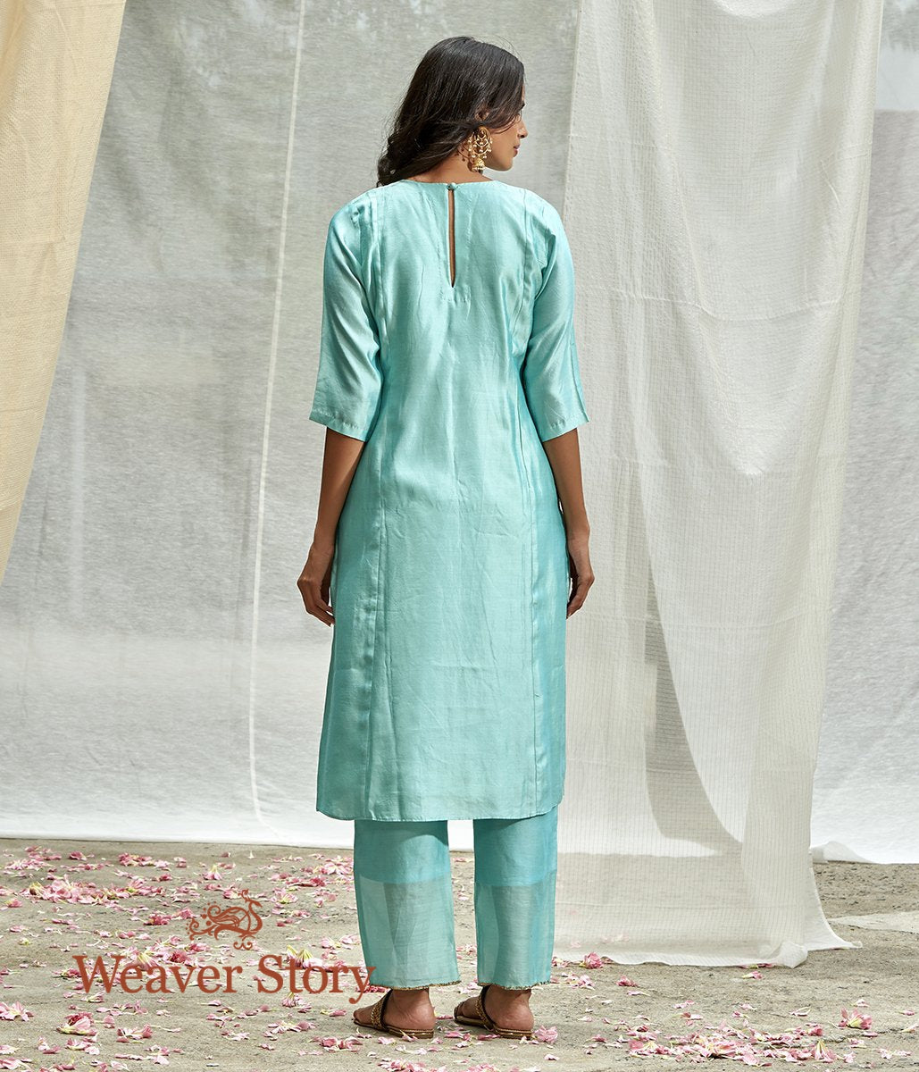 Handwoven_Aqua_Blue_Tunic_and_Pants_Set_with_Pocket_Embroidery_WeaverStory_04