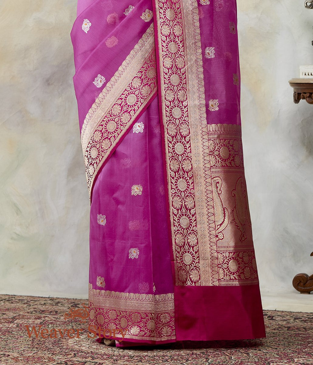 Handwoven_Kora_Banarasi_Saree_with_kadhwa_Booti_WeaverStory_04