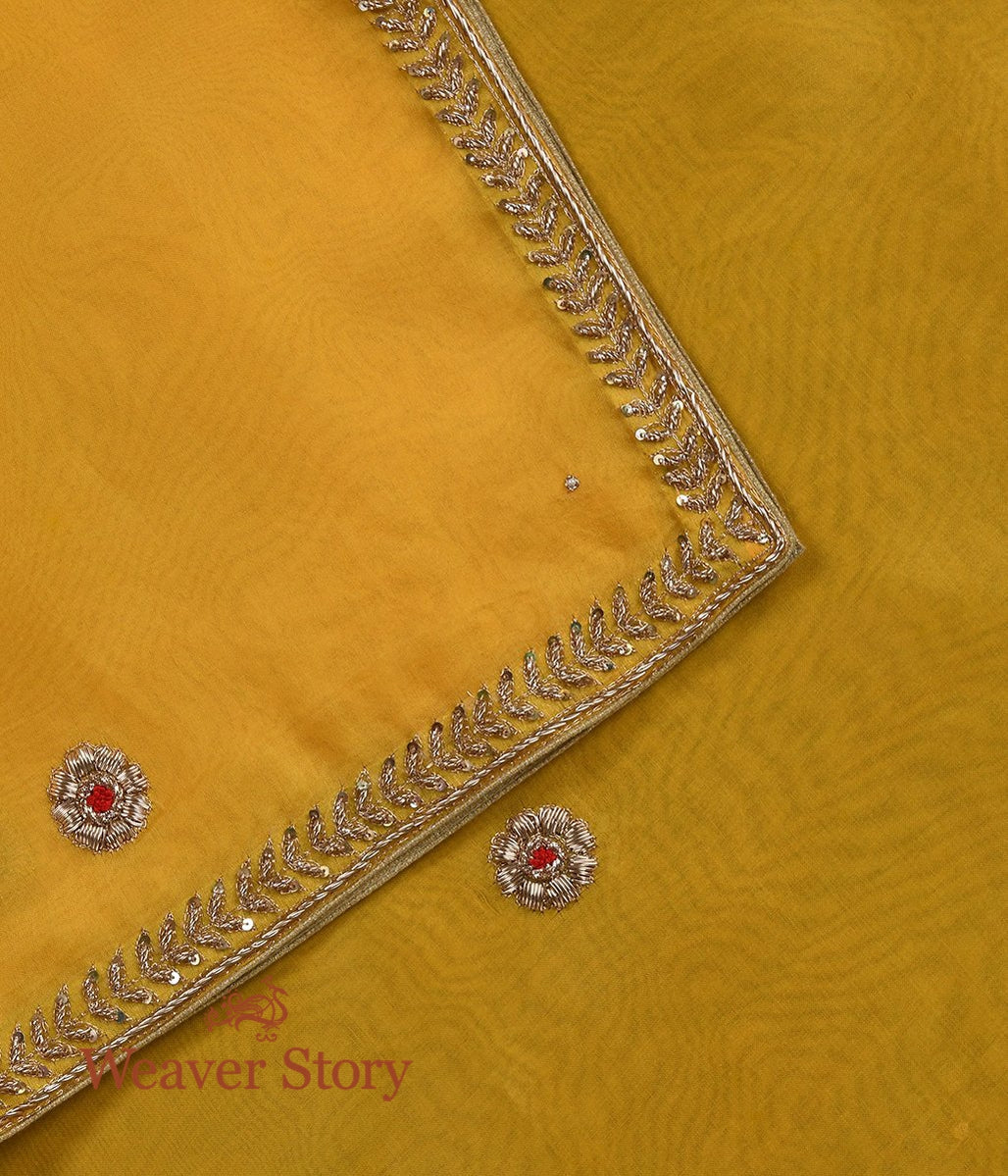 Yellow_Zardozi_Dupatta_with_Patti_Bel_Border_WeaverStory_04