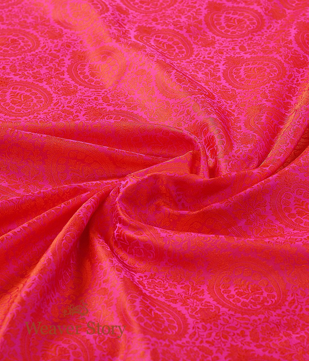Handloom_Hot_Pink_Self_Tanchoi_Fabric_WeaverStory_04