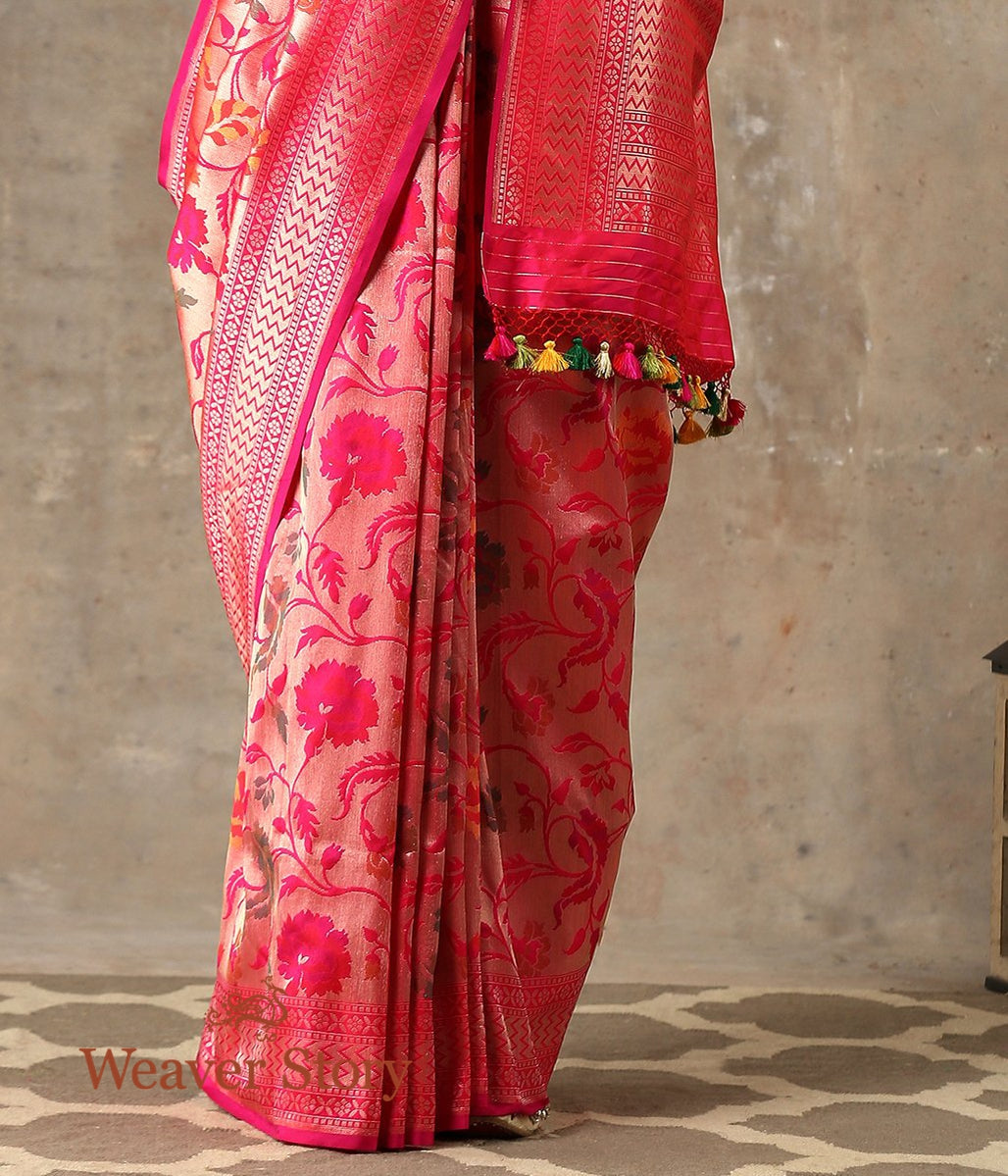 Handwoven_Pink_Meenakari_Patola_Jangla_Saree_with_Rich_Zari_Base_WeaverStory_04