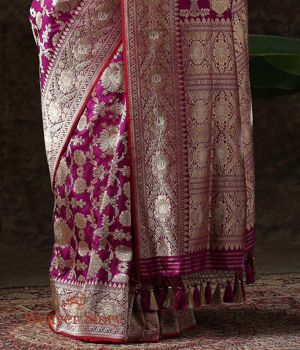 Handwoven_Purple_Kadhwa_Jangla_Saree_with_Meenakari_WeaverStory_04