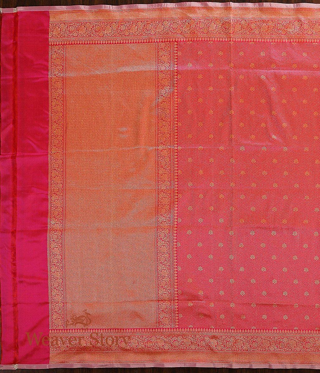 Handloom_Pink_Banarasi_Dupatta_with_Zari_Tanchoi_WeaverStory_04