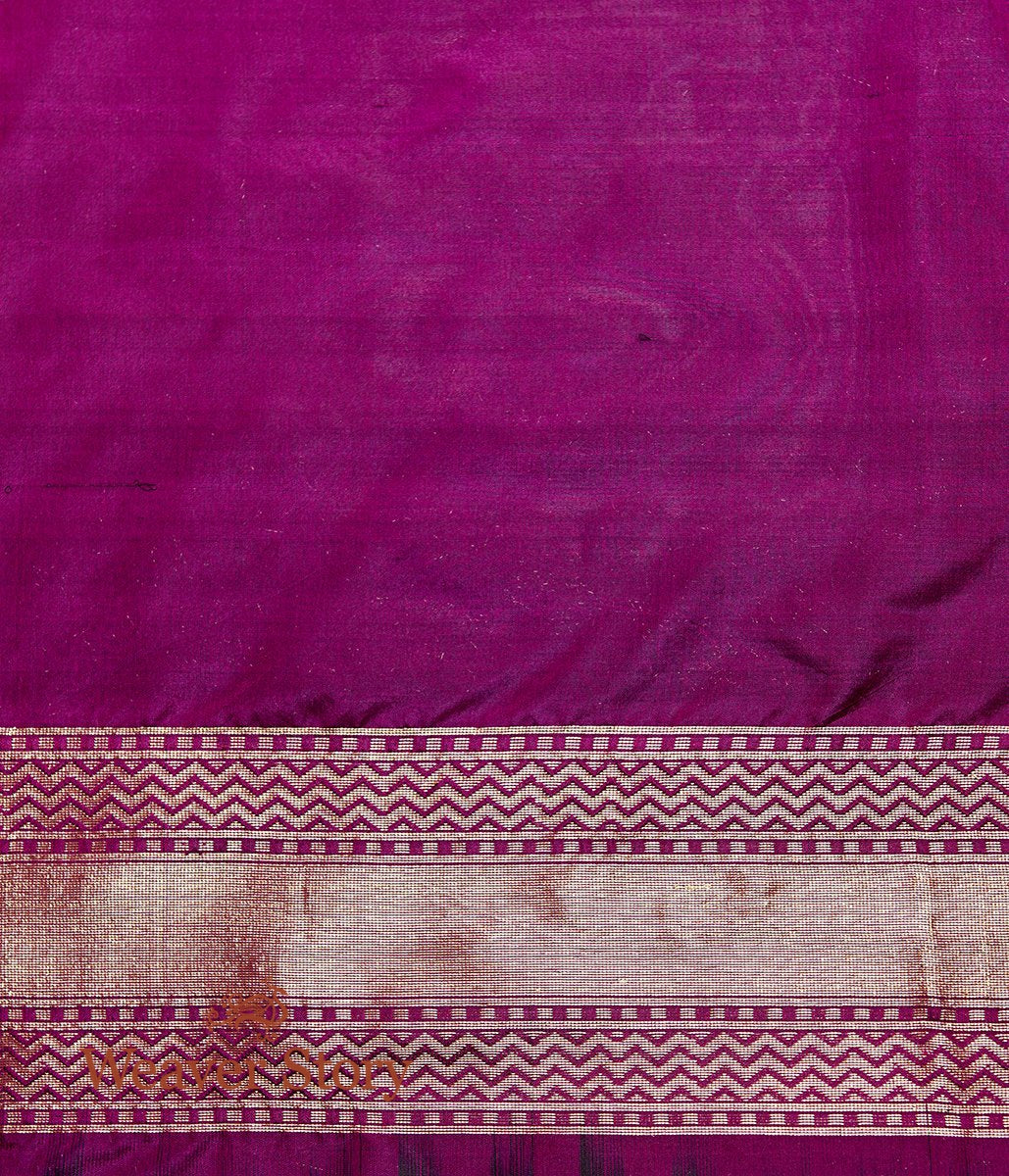 Handwoven_Black_Meenakari_Banarasi_Patola_Saree_with_Purple_Border_WeaverStory_05