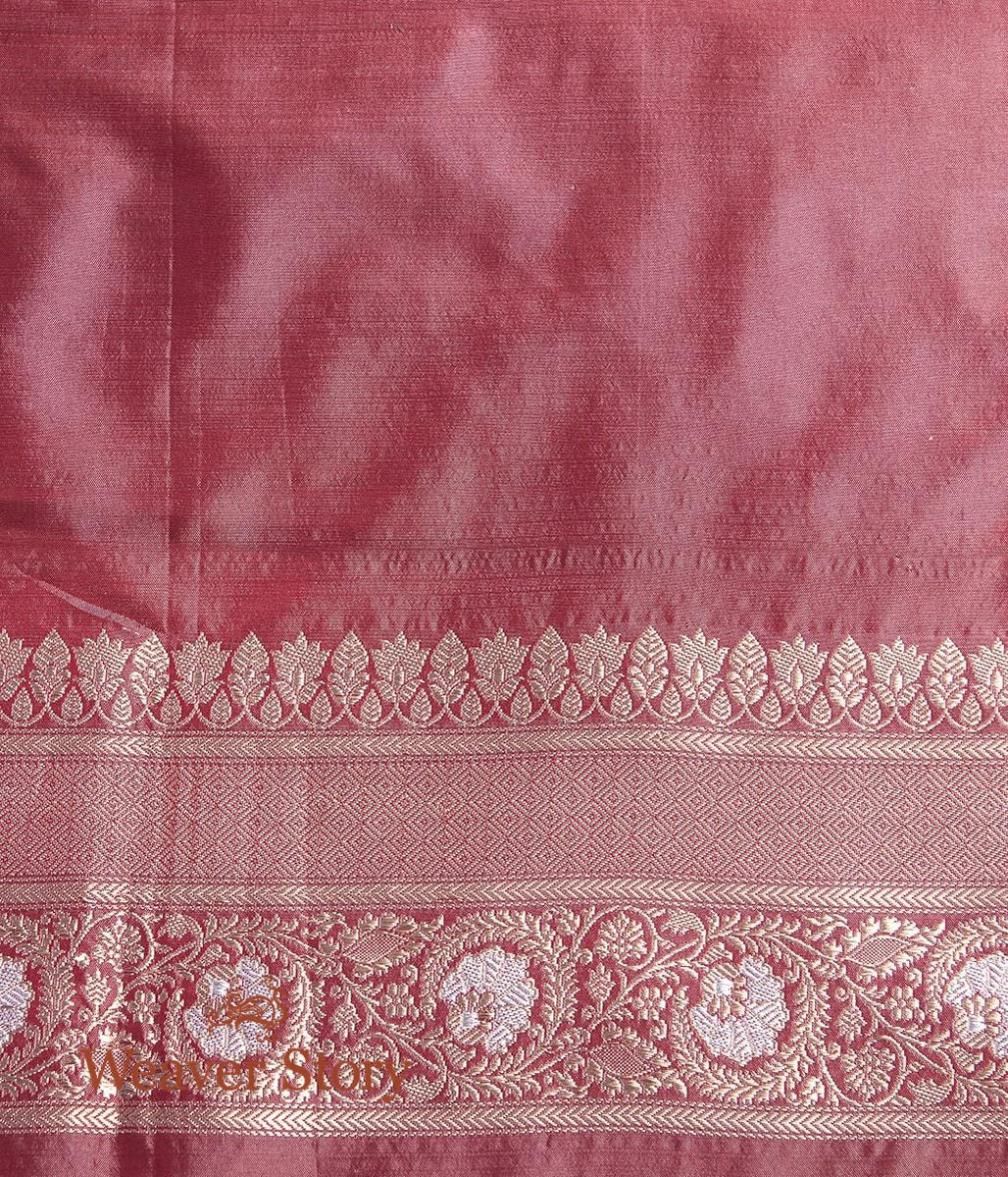 Handwoven_Grey_Sona_Rupa_Jangla_Saree_with_Red_Selvedge_WeaverStory_05