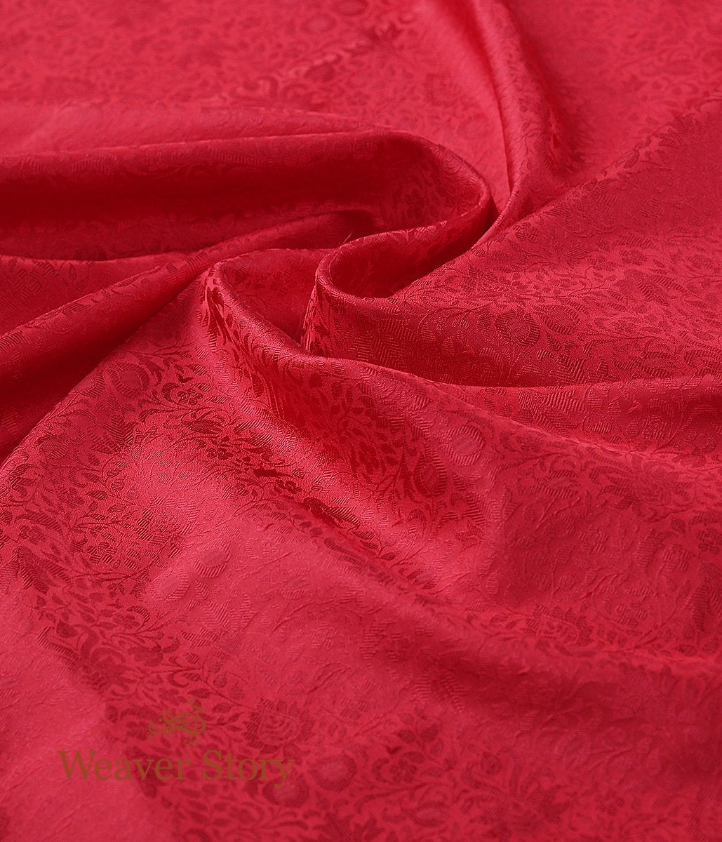 Handloom_Rani_Pink_Self_Tanchoi_Fabric_WeaverStory_05