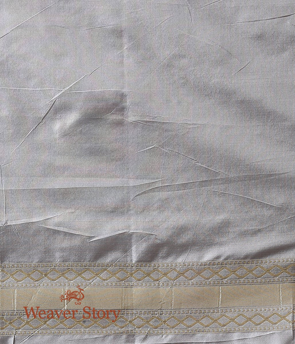 Handwoven_Grey_Katan_Silk_Saree_with_Cutwork_Jaal_WeaverStory_05
