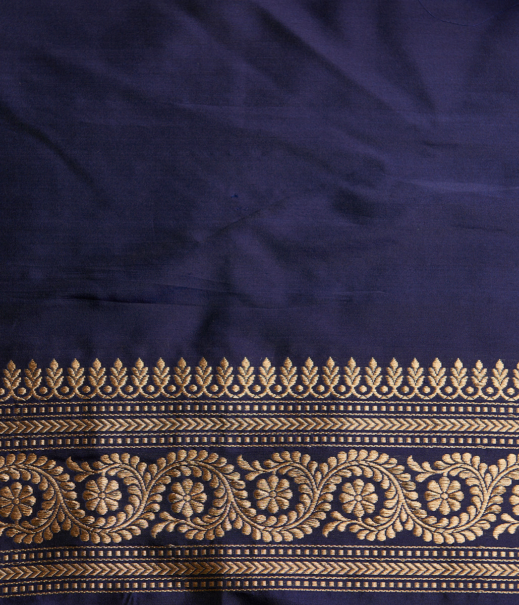Handwoven_Blue_Kadhwa_Booti_Saree_WeaverStory_05