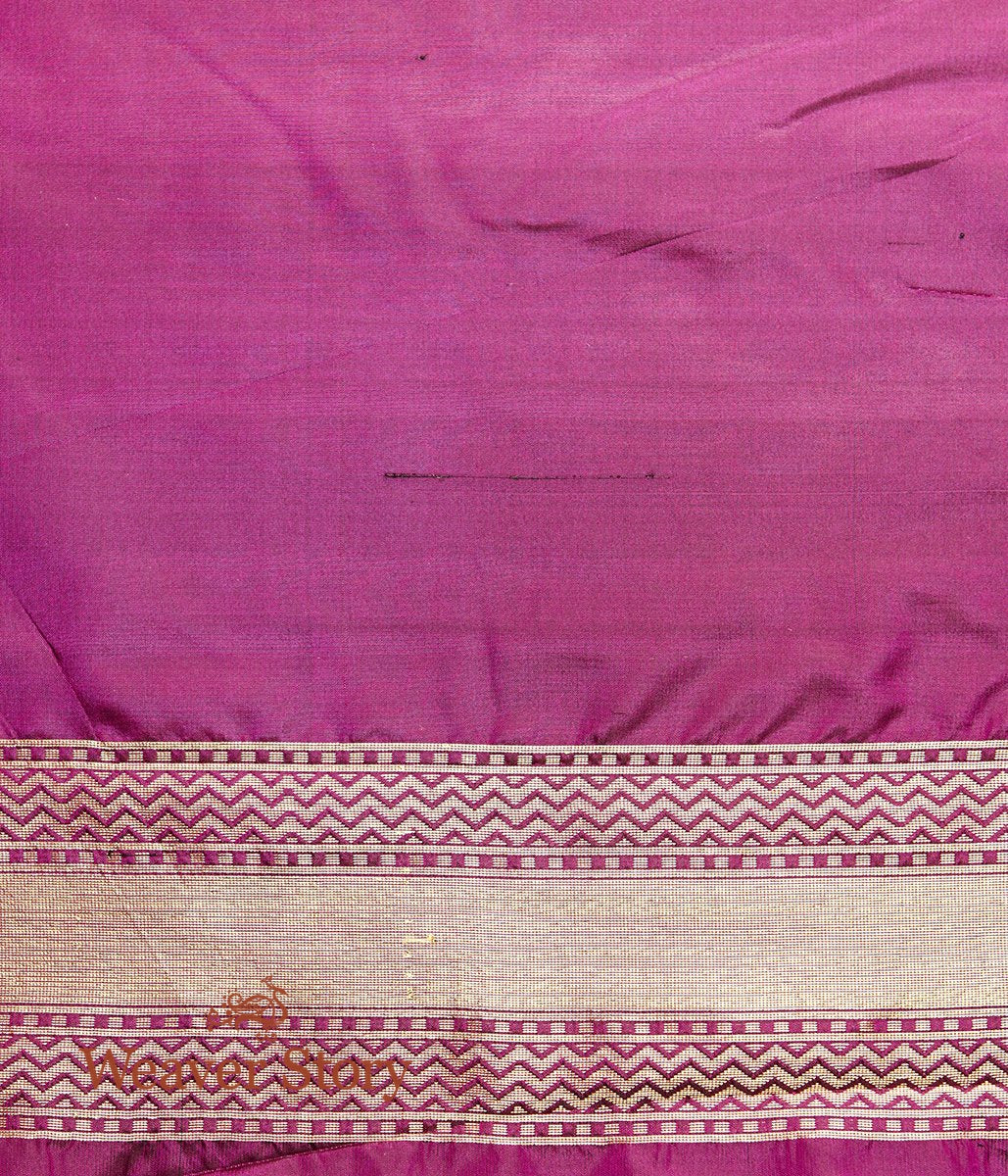 Handwoven_Black_Banarasi_Patola_Saree_with_Purple_Border_and_Pallu_WeaverStory_05
