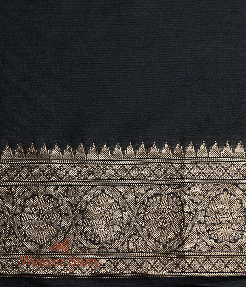 Handloom_Maroon_Sona_Rupa_Kadhwa_Boota_Saree_with_Black_Border_WeaverStory_05