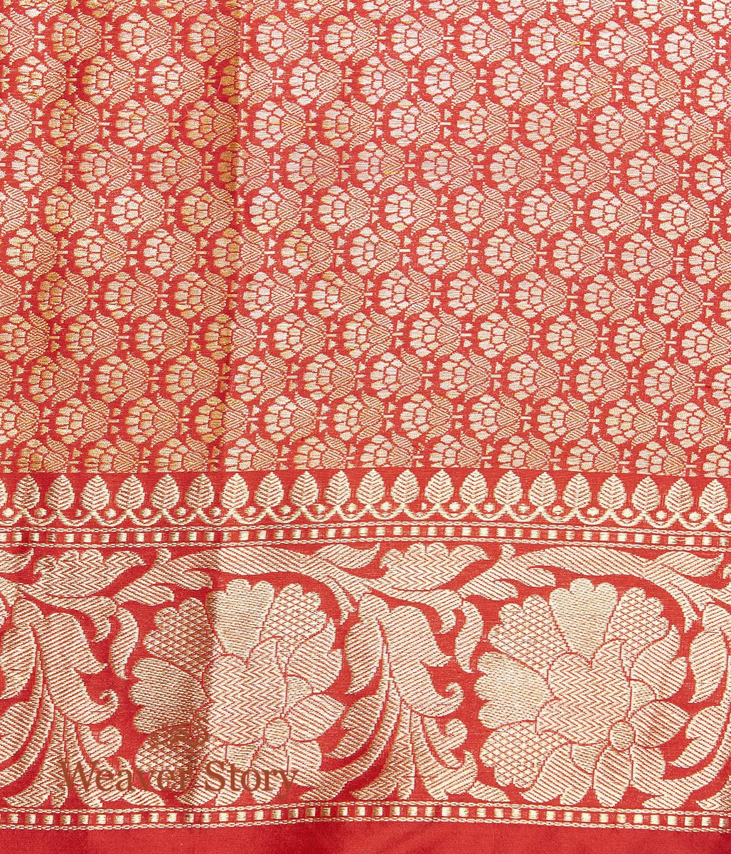 Handloom_Red_Kimkhab_Saree_with_Meenakari_WeaverStory_05