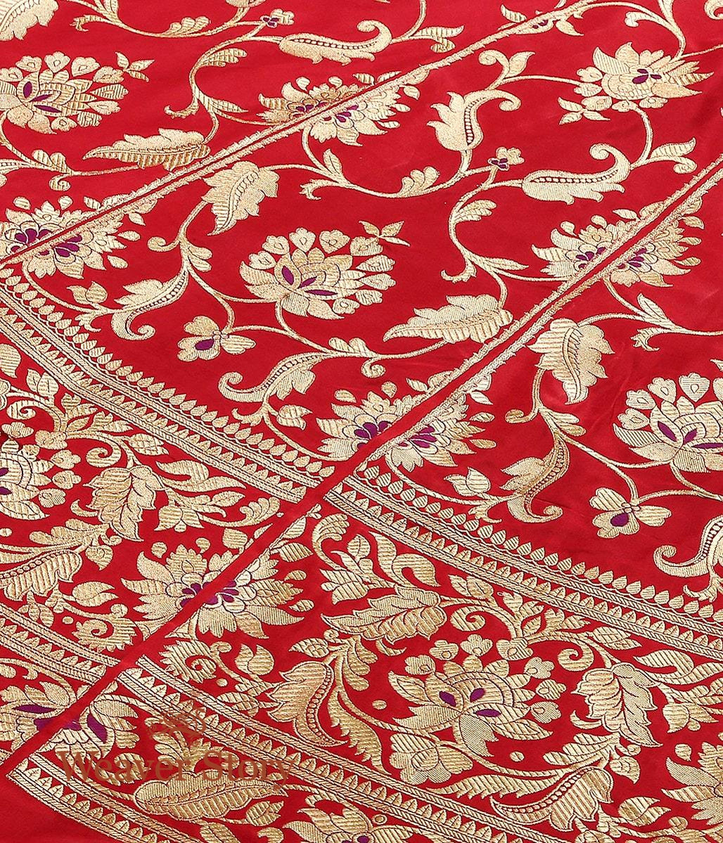 Handloom_Red_Banarasi_Lehenga_with_Purple_Meenakari_WeaverStory_05