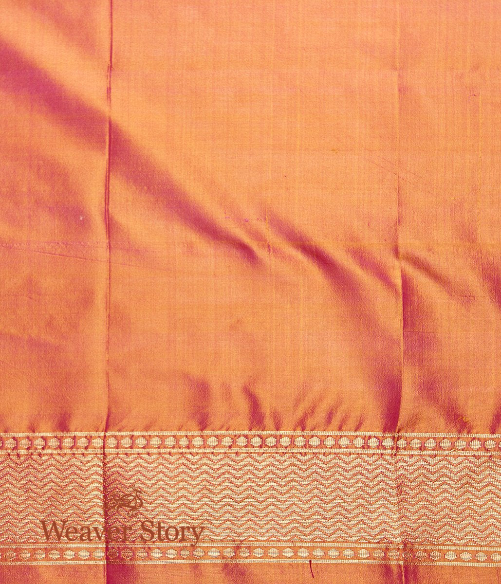 Handwoven_Banarasi_Patola_Saree_in_Mustard_and_Peach_WeaverStory_05