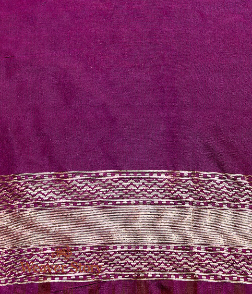 Handwoven_Navy_Blue_Meenakari_Banarasi_Patola_Saree_with_Purple_Border_WeaverStory_05