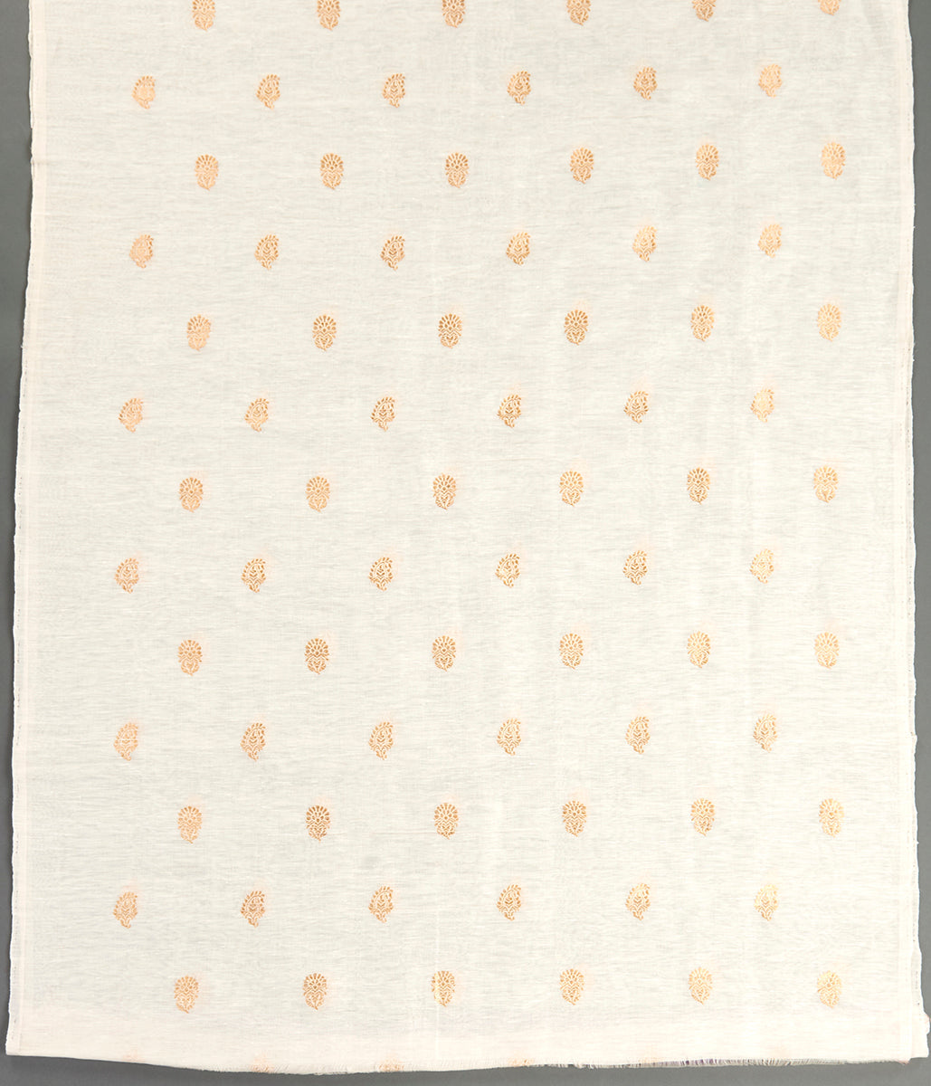 Suit_Set_-_Handwoven_Offwhite_Linen_Kurta_with_Black_Dupatta_WeaverStory_03