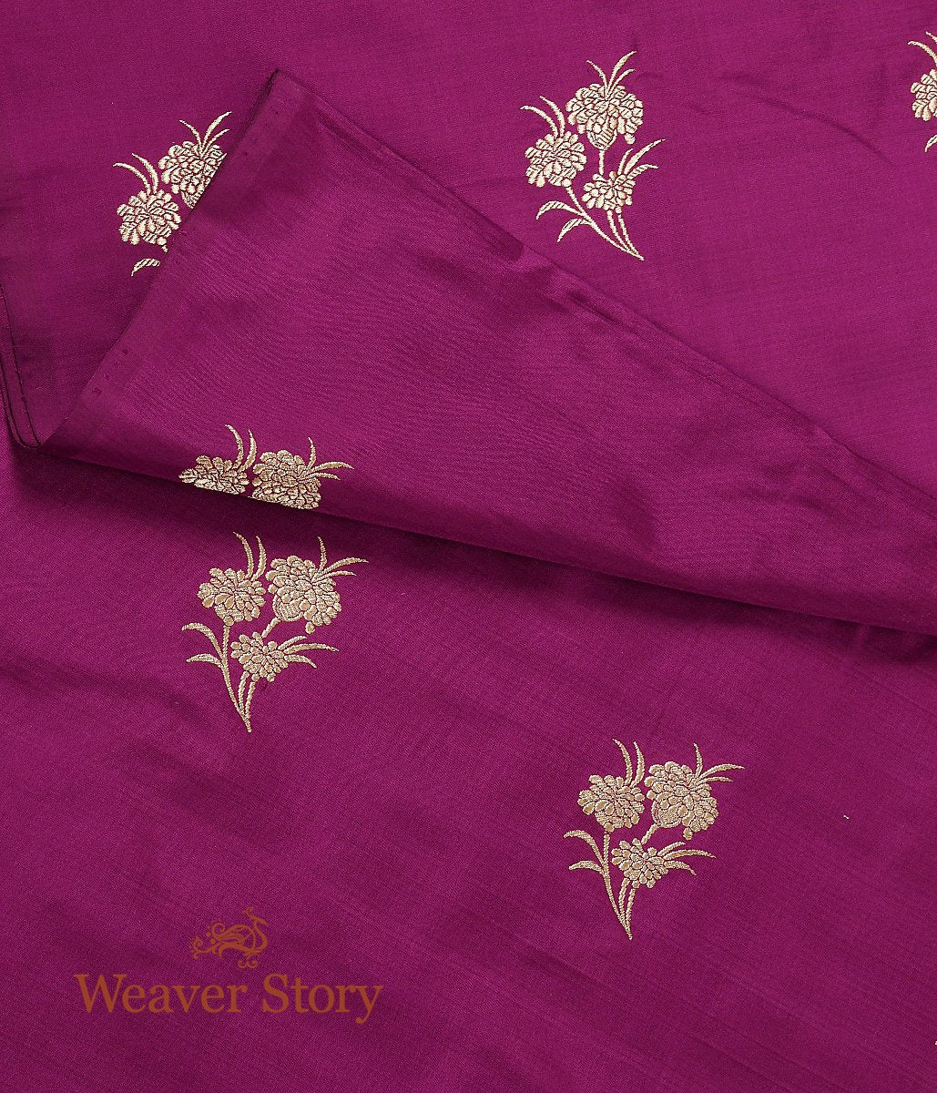 Handloom_Wine_Kadhwa_Boota_Silk_Fabric_WeaverStory_05