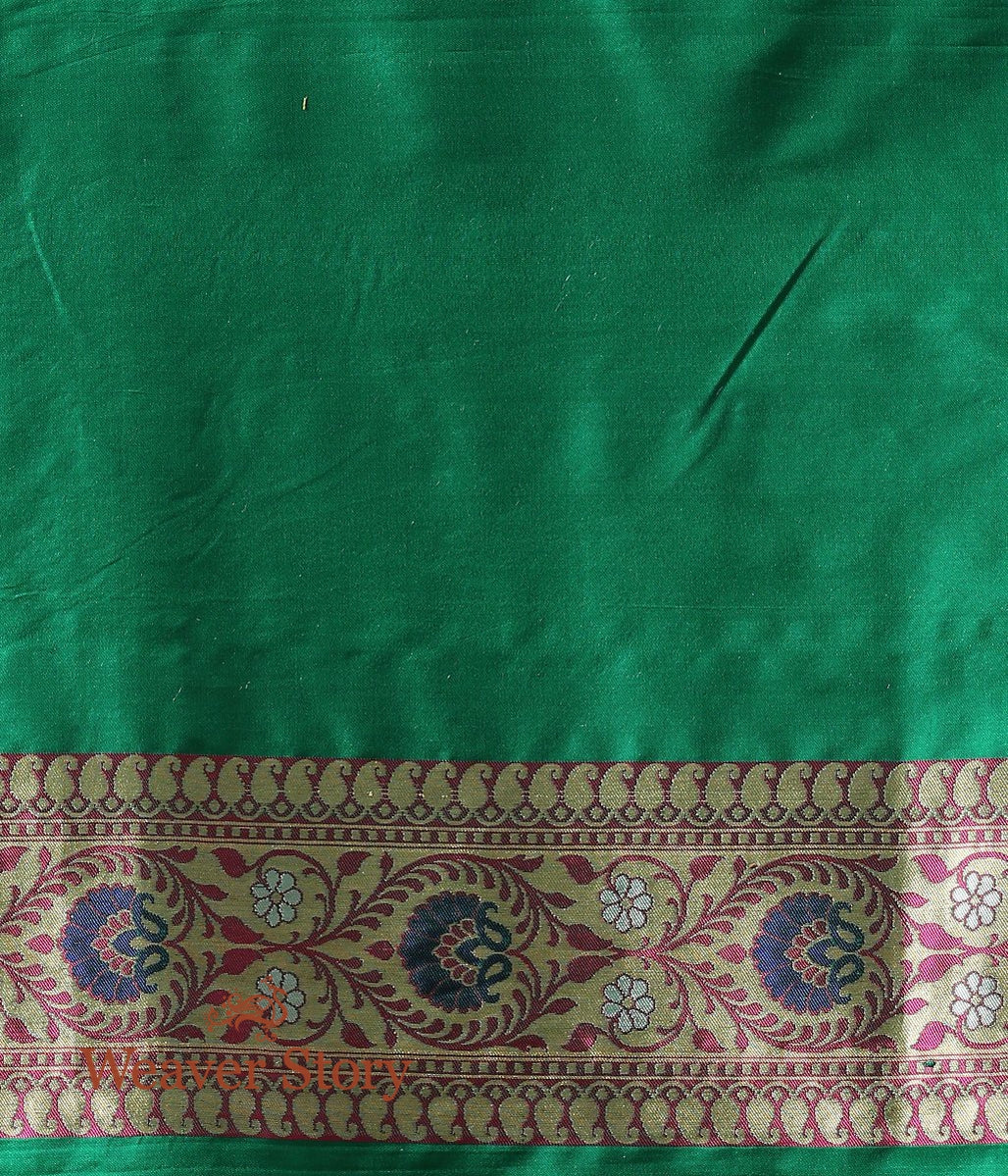 Handloom_Green_Double_Warp_Banarasi_Patola_Saree_with_Meenakari_WeaverStory_05